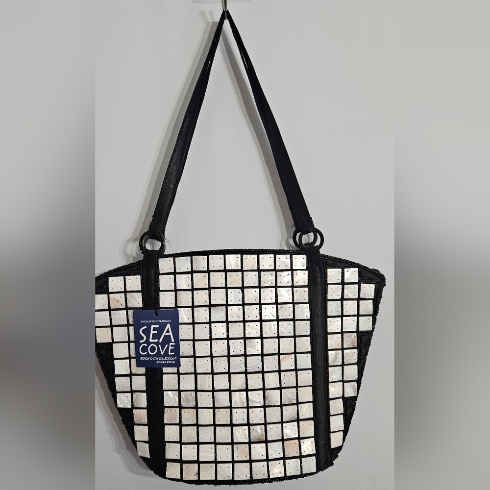 Sea Cove Mother Of Pearl Shoulder Bag - Picture 1 of 5